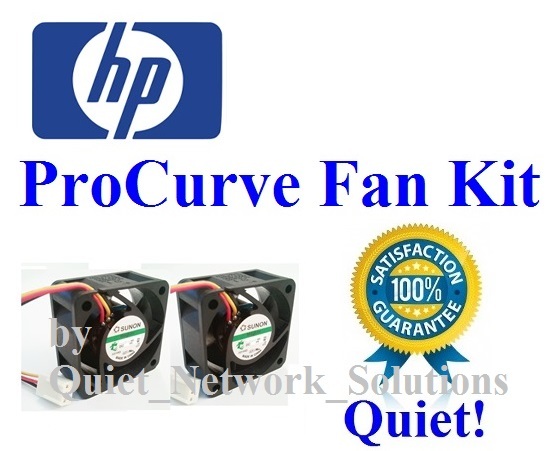 Quiet HP ProCurve 2626 Fan Kit J4900A, Lot 2x Fans Best for Home Networking