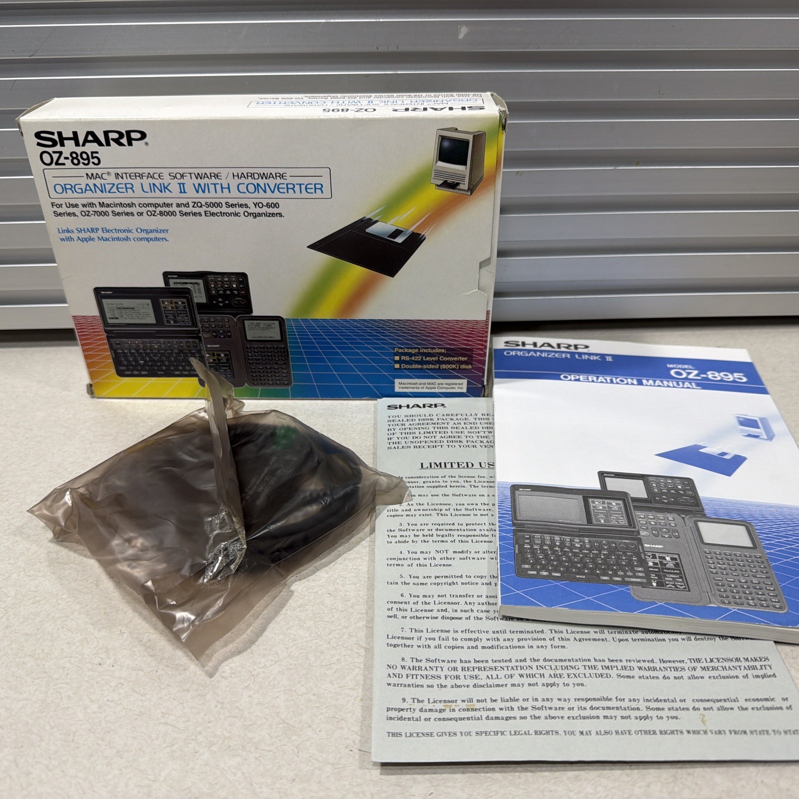 RS-422 Level Converter Sharp OZ-893 Converter W/ Software CE-135T New Old Stock