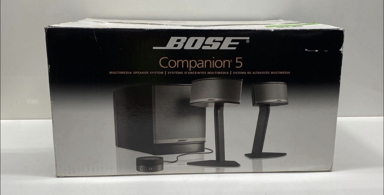 Rare Bose Companion 5 Multimedia Speaker System - Never Been Out Of The Box