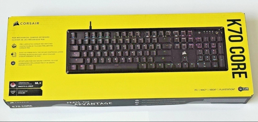 K70 CORE RGB Mechanical Gaming Keyboard NEW