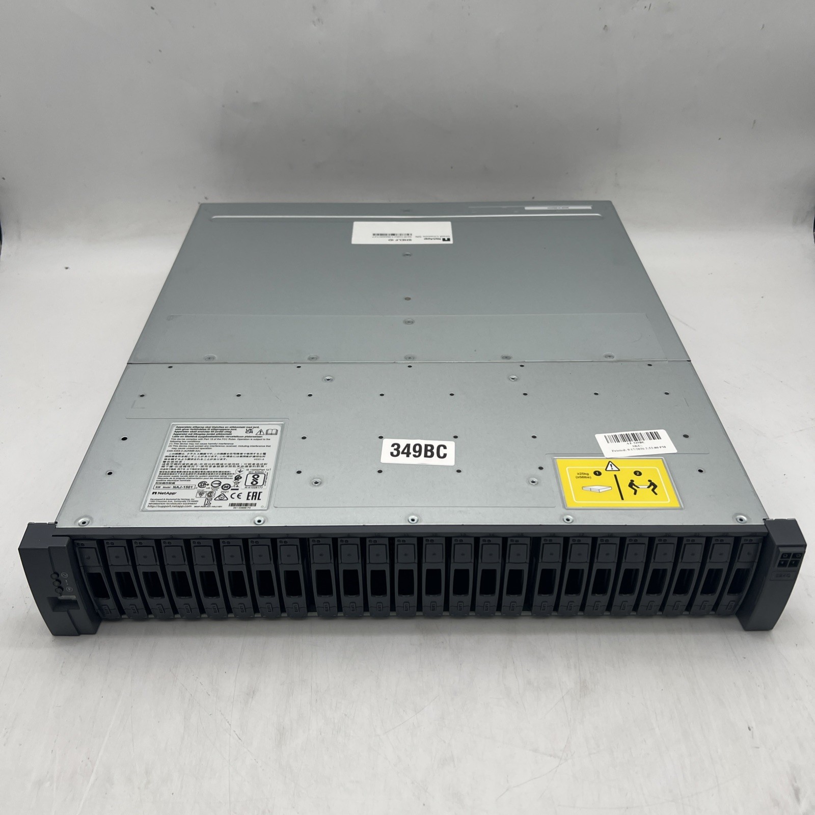 NetApp 224C 24 Bay 12G 2U Expansion NAJ-1501 IOM 12