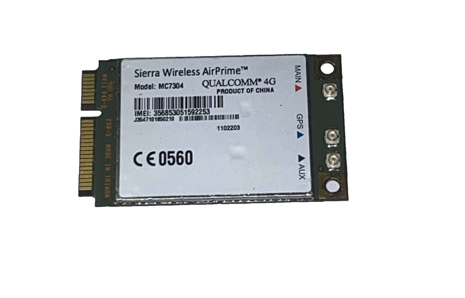 Sierra Wireless Airprime MC7304 PCIe Mini 4G LTE Cat 3 (100 Mbps DL, 50 Mbps UL)