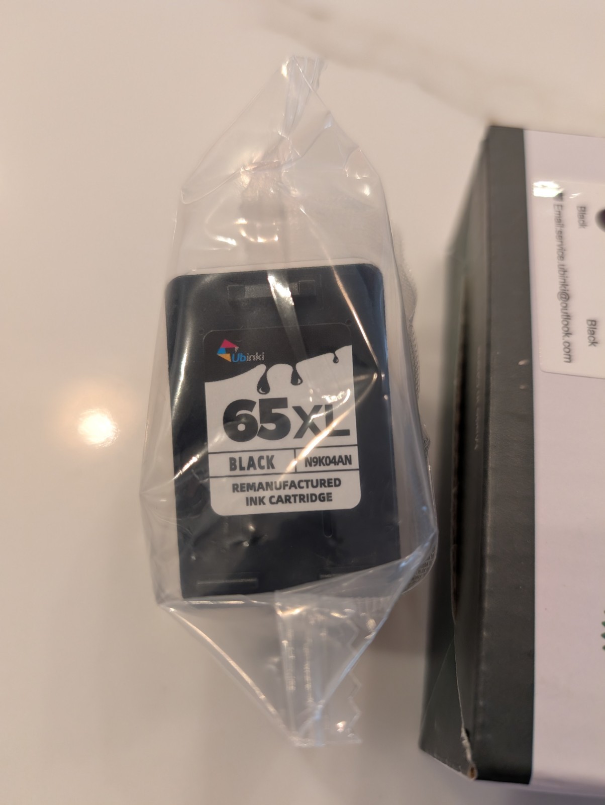 65XL Black Ink (1) Cartridge Replacement Ubinki Not HP Canon Epson Brother