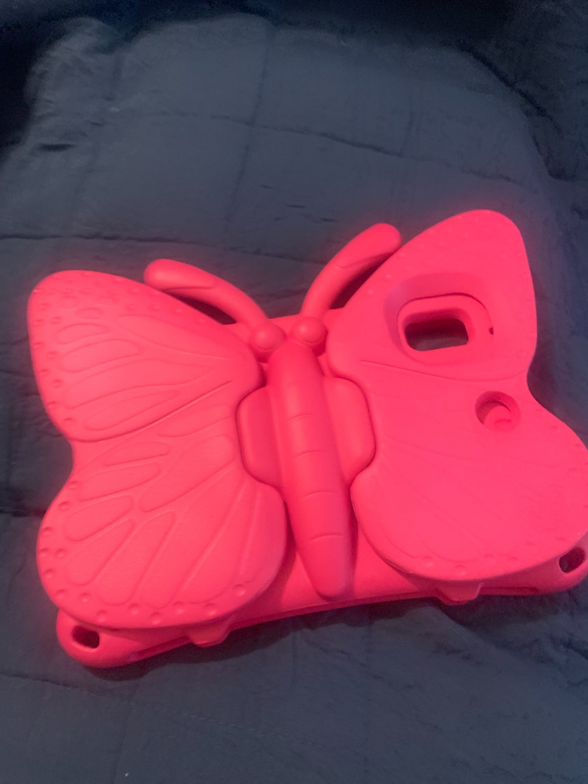 Pink butterfly tablet protector