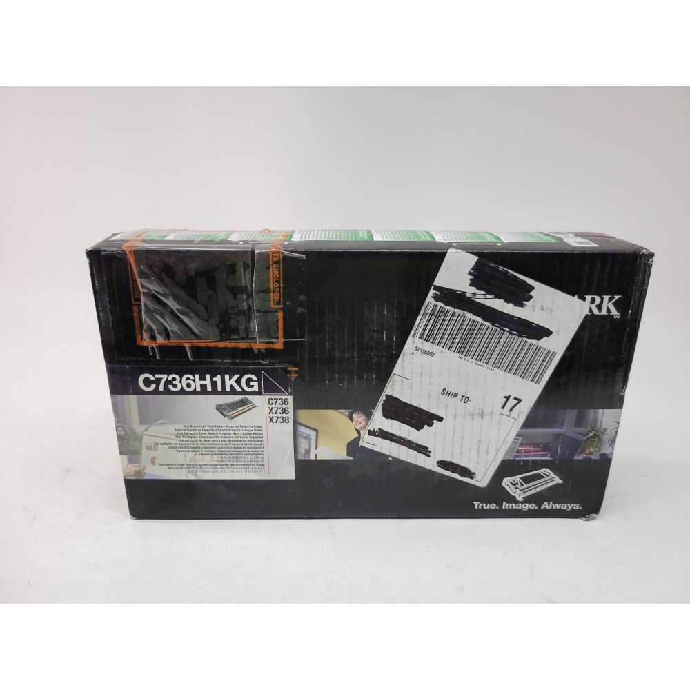 Genuine Lexmark C736H1KG BLACK Toner Cartridge - New in Box