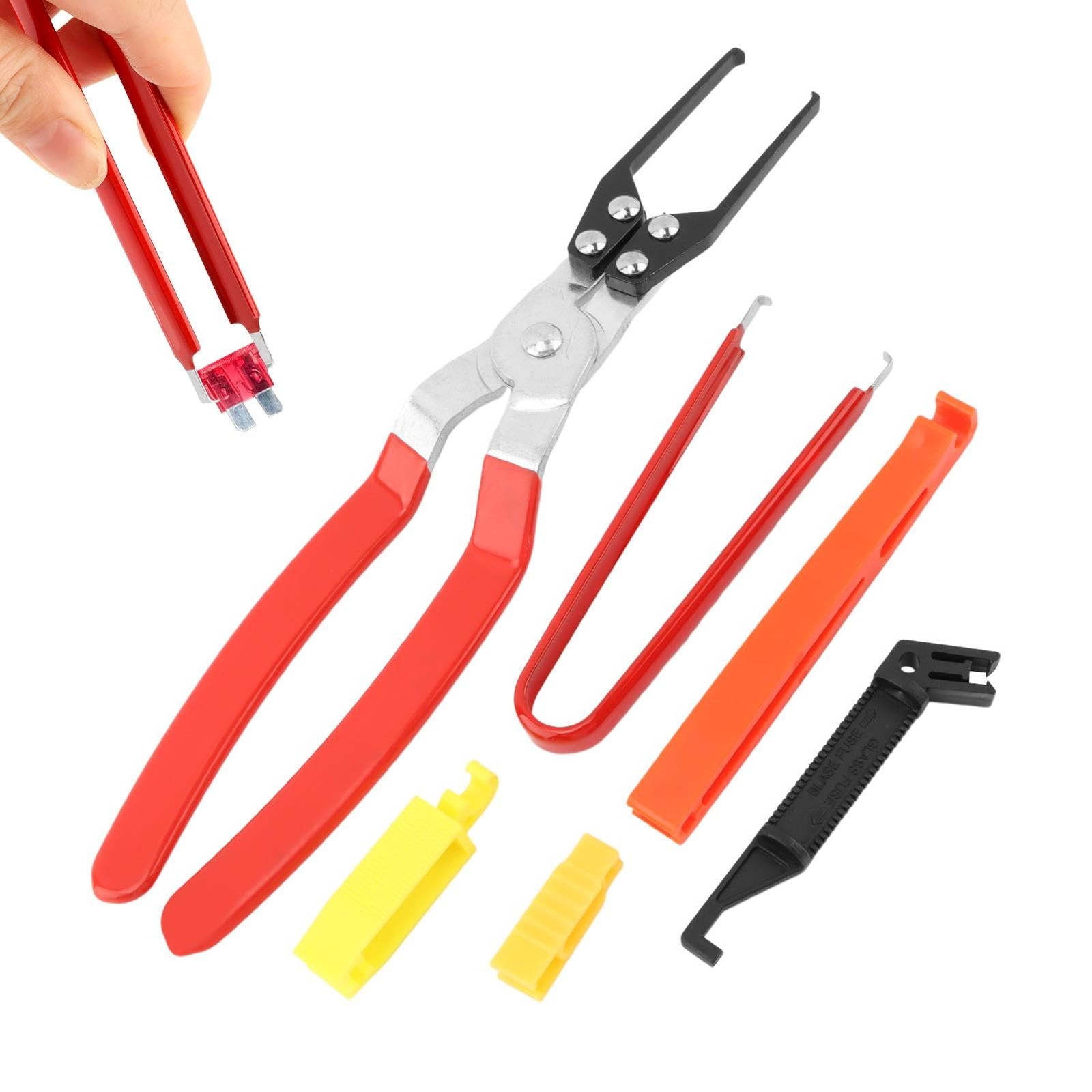 6PCS Relay Fuse Puller Pliers Set Automotive Tool Insulated Grip