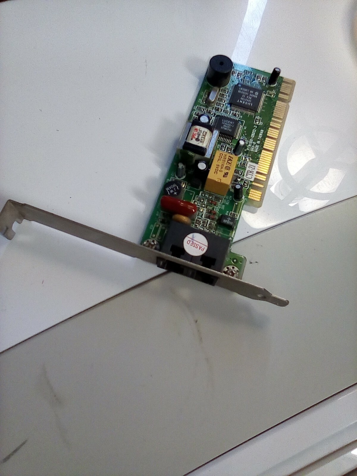 LUCENT TECHNOLOGIES I56LVP-C10I 56K PCI Fax Modem Card 100-08012-3 USED