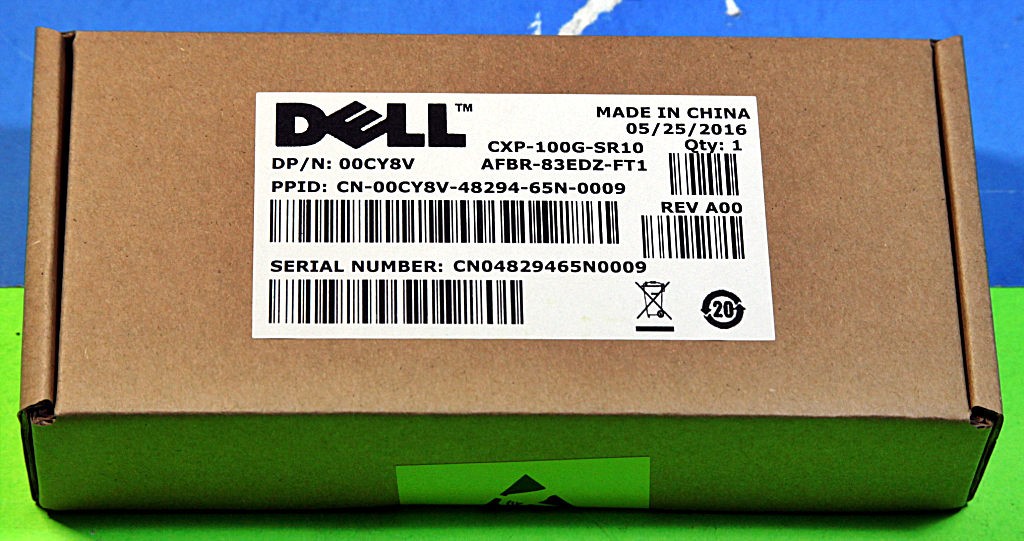 0CY8V NEW DELL Avago AFBR-83EDZ-FT1 CXP-100G-SR10 100GBASE CXP Module 00CY8V