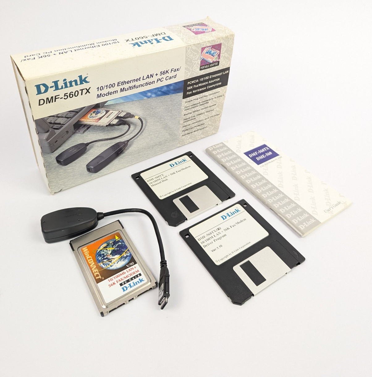 D-Link DMF-560TX 10/100 Ethernet LAN + 56K Fax/Modem Multifunction PC Card