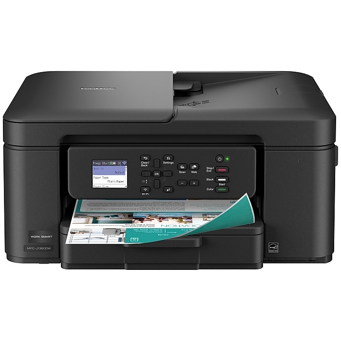 Brother MFC-J1360DW Wireless Color Inkjet All-in-One Printer Duplex
