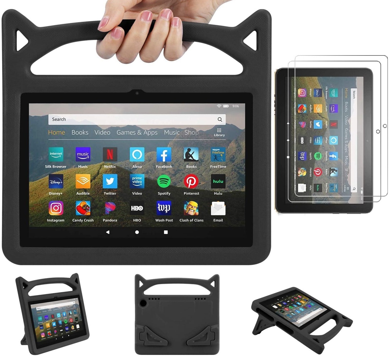 For Amazon Fire Max 11 / HD 10/ HD 8/ HD 7" Case Shockproof Lightweight EVA Foam
