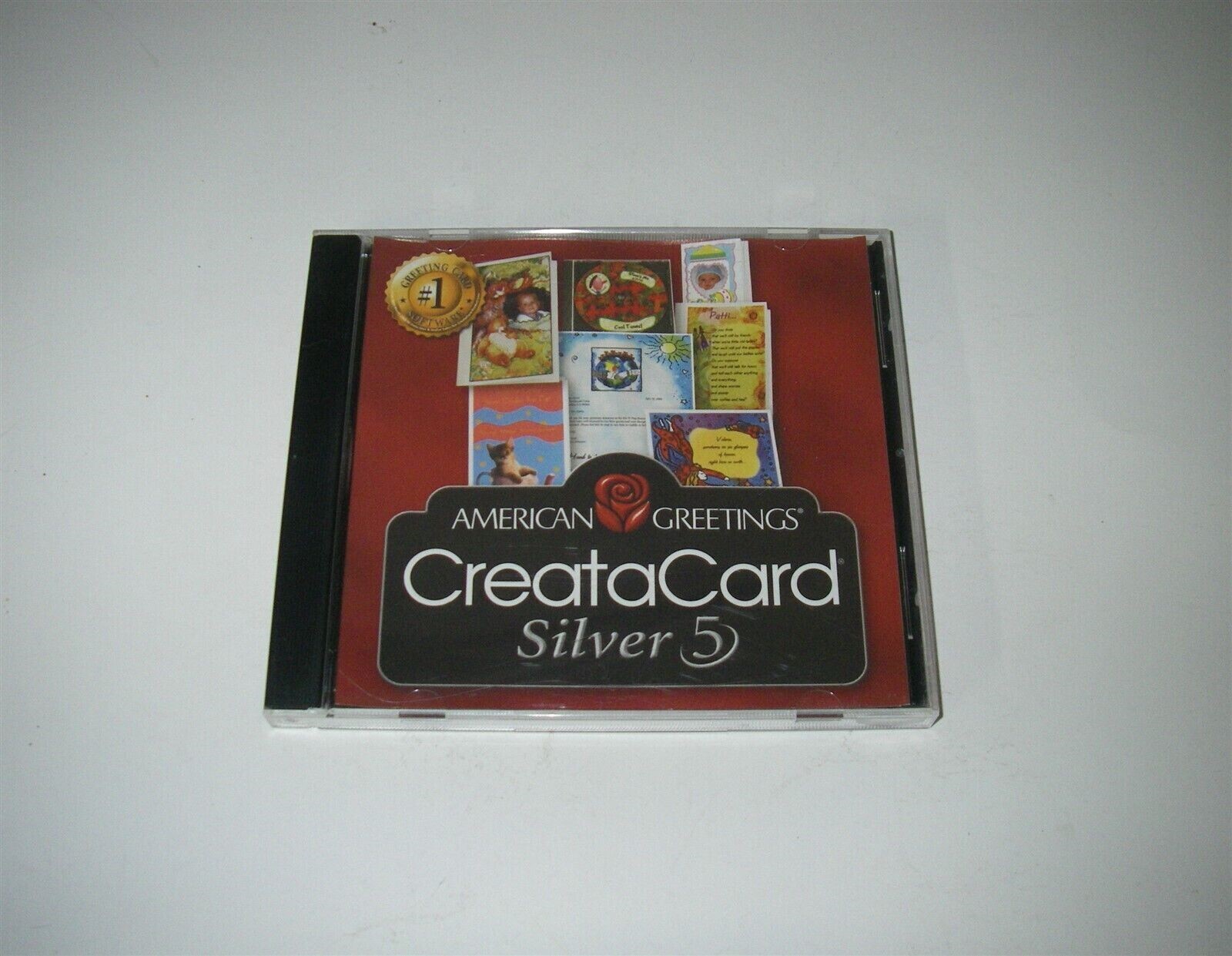 AMERICAN GREETINGS CREATA CARD SILVER 5 PC SOFTWARE