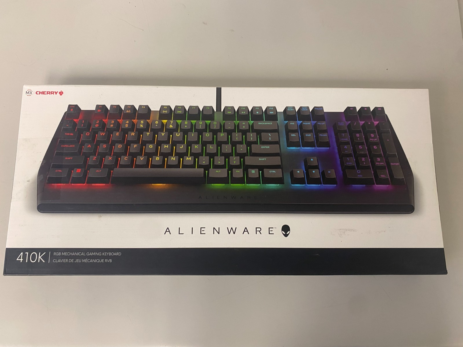 BRAND NEW SEALED Alienware AW410K RGB Mechanical Gaming Keyboard Cherry MX Red