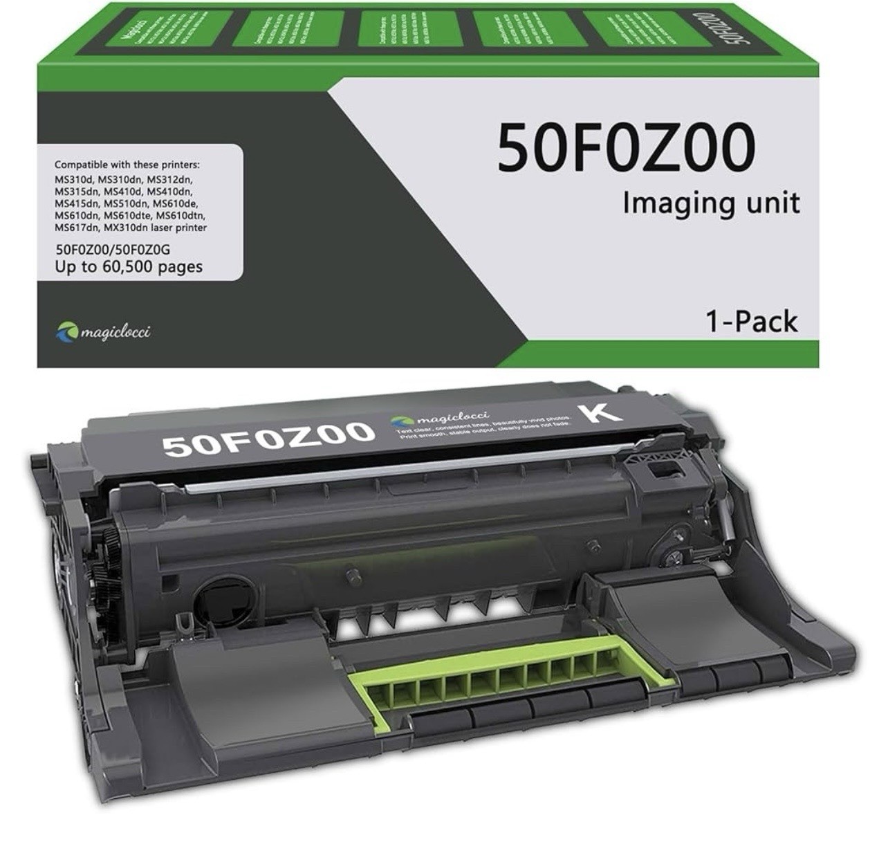 50F0Z00 Imaging Unit High Yield 500ZA (1-Pack)Compatible Replacement for Lexmark
