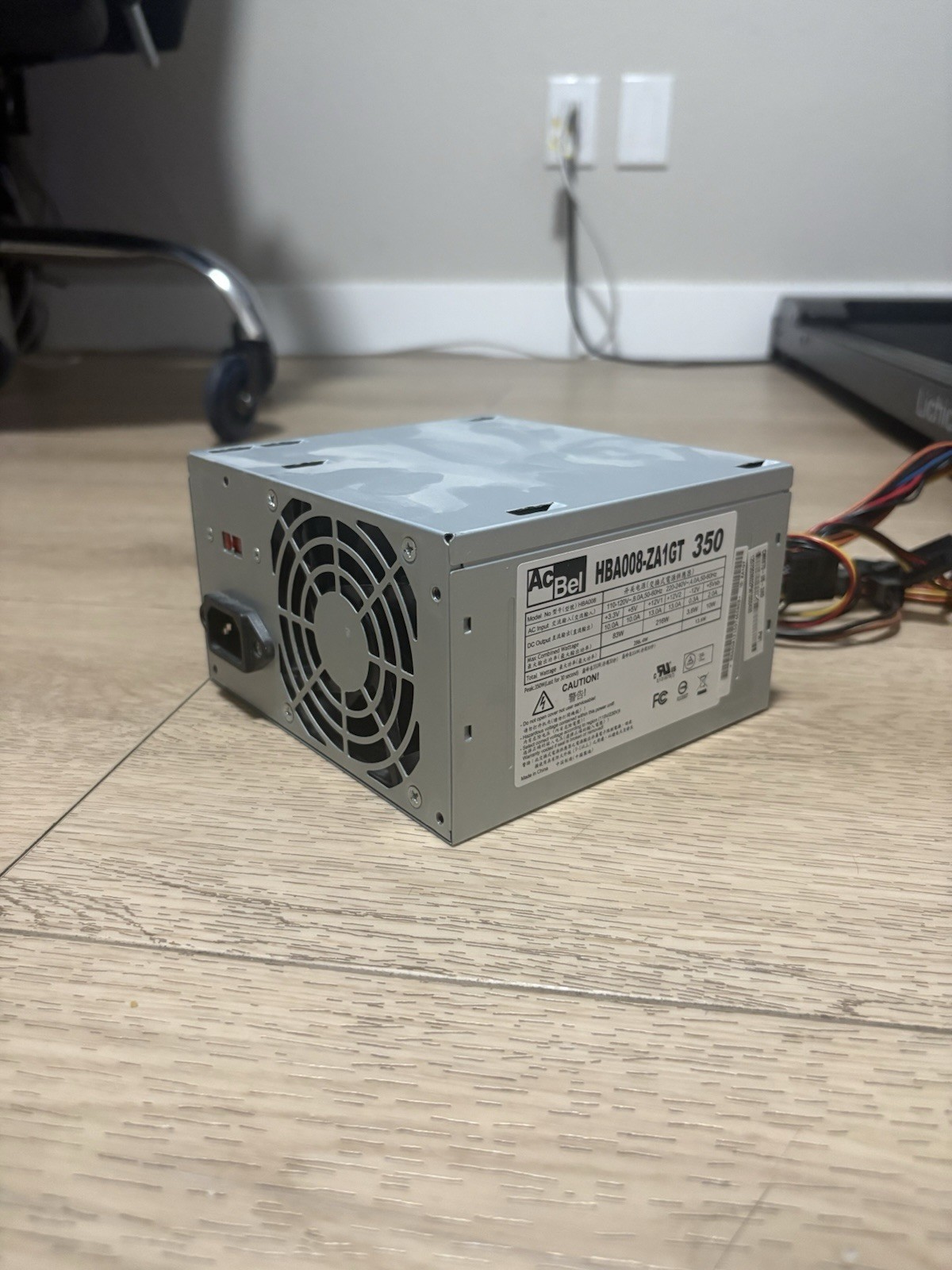 AcBel HBA008-ZA1GT 350W Desktop Power Supply Unit - Silver