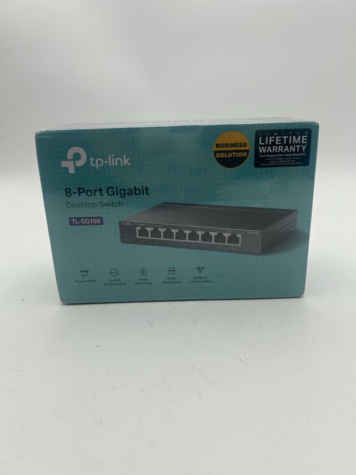 TP-Link TL-SG108 8-Port Gigabit Ethernet Desktop Switch New Sealed