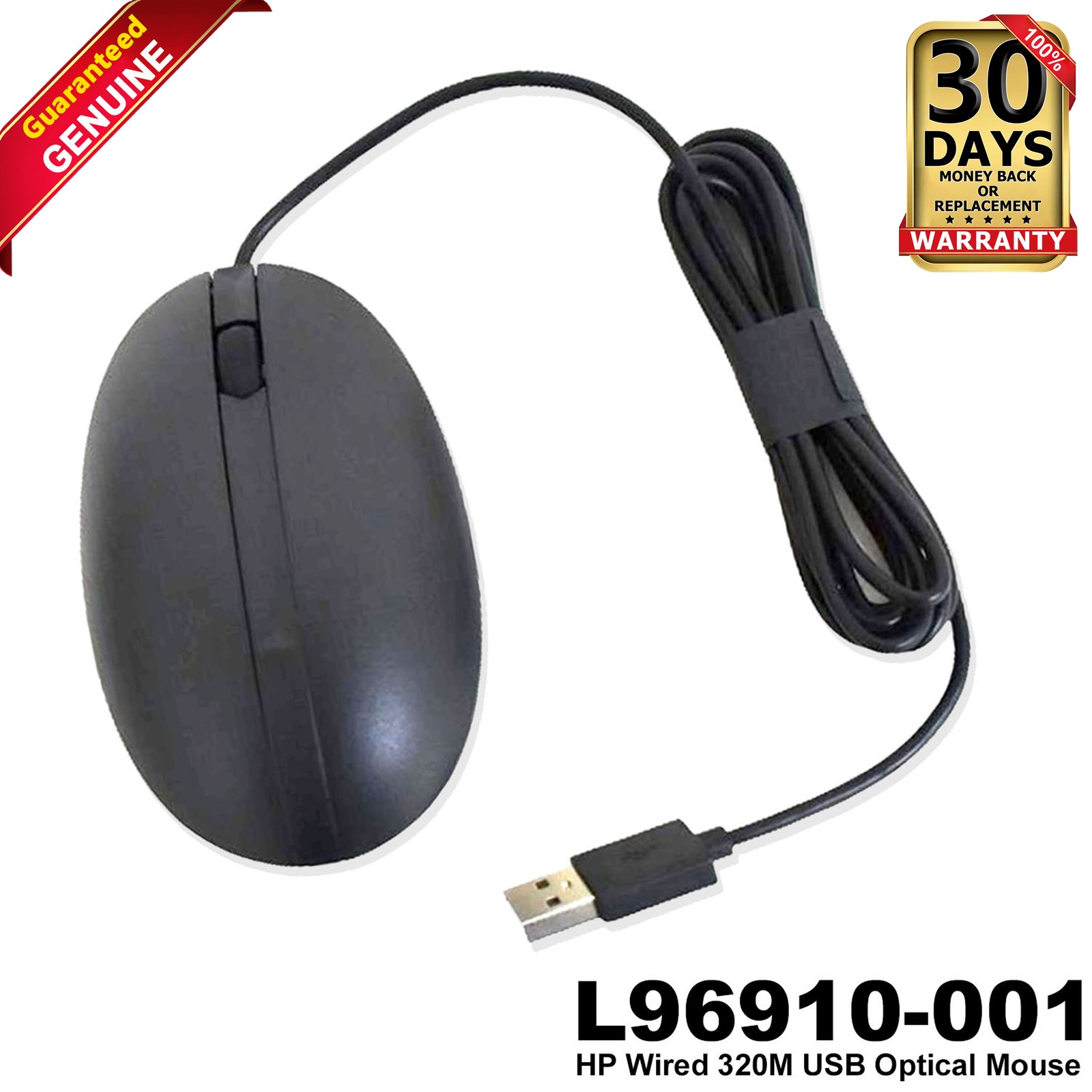 Lot of 50 HP 320M HSA-C001M 2-Button 1200 DPI USB Wired Optical Mouse L96910-001
