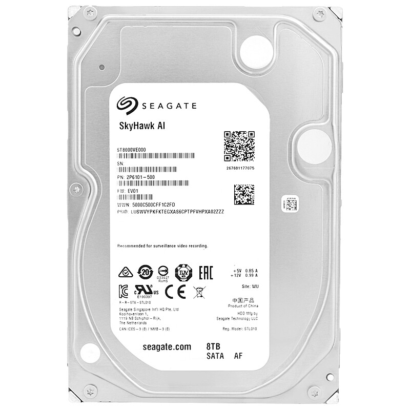 Seagate Skyhawk Ia ST8000VE000 8TB 256Mb 7200Rpm SATA III 3.5'' Inch Cache