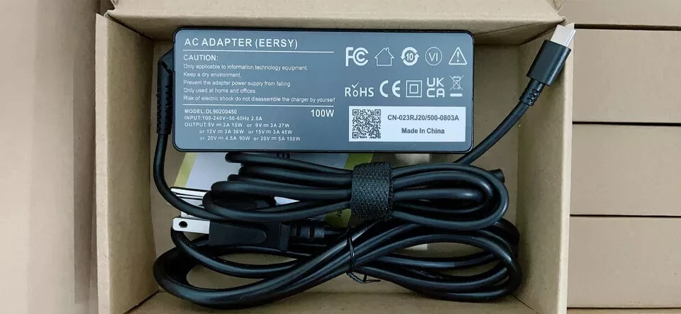 100W USB-C Charger For Dell Latitude 7370 7390 7275 7280 7290 7480 7490 7390 