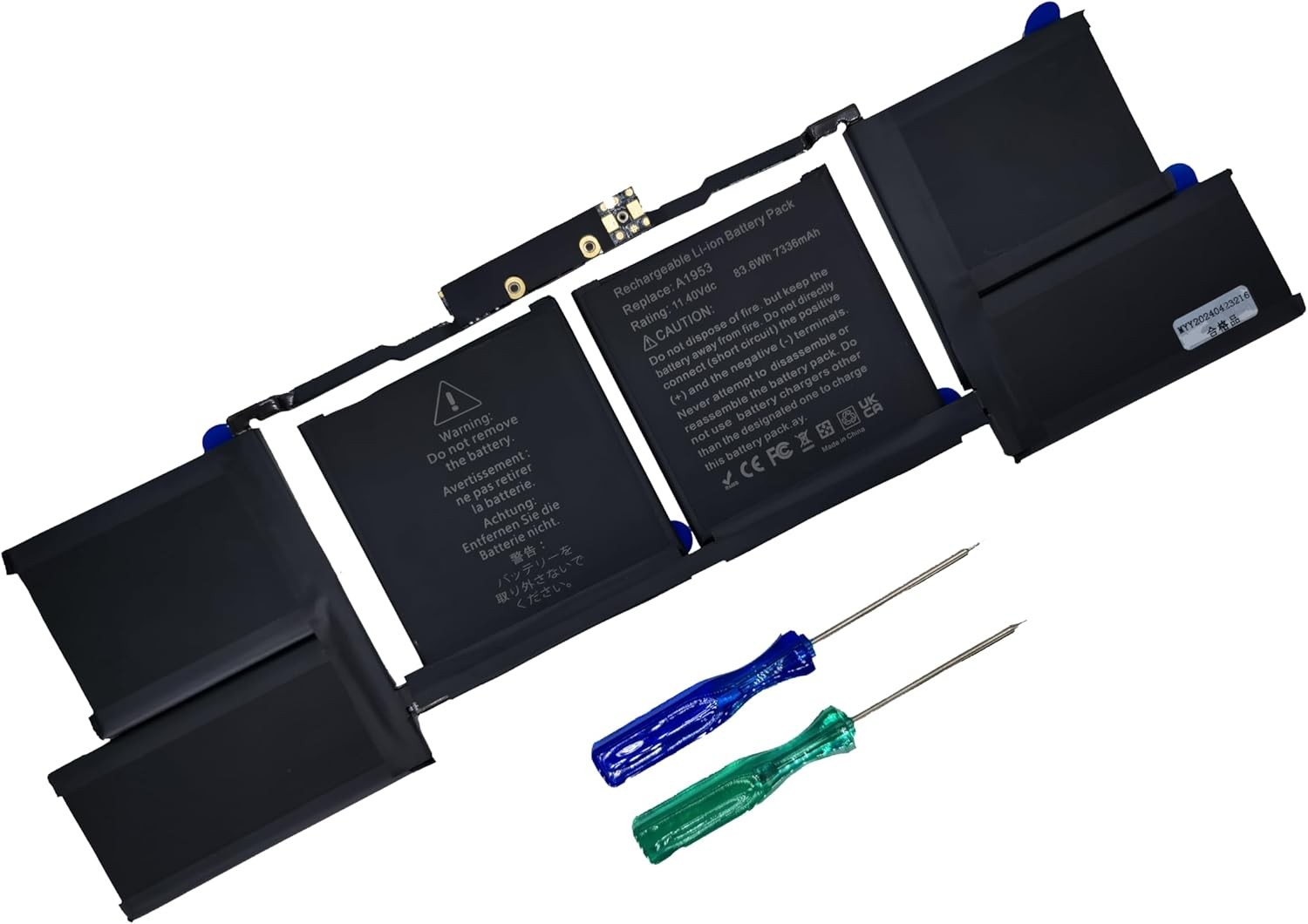A1953 A1990 Laptop Battery Replacement for MacBook Pro 15" Mid 2018 2019 EMC