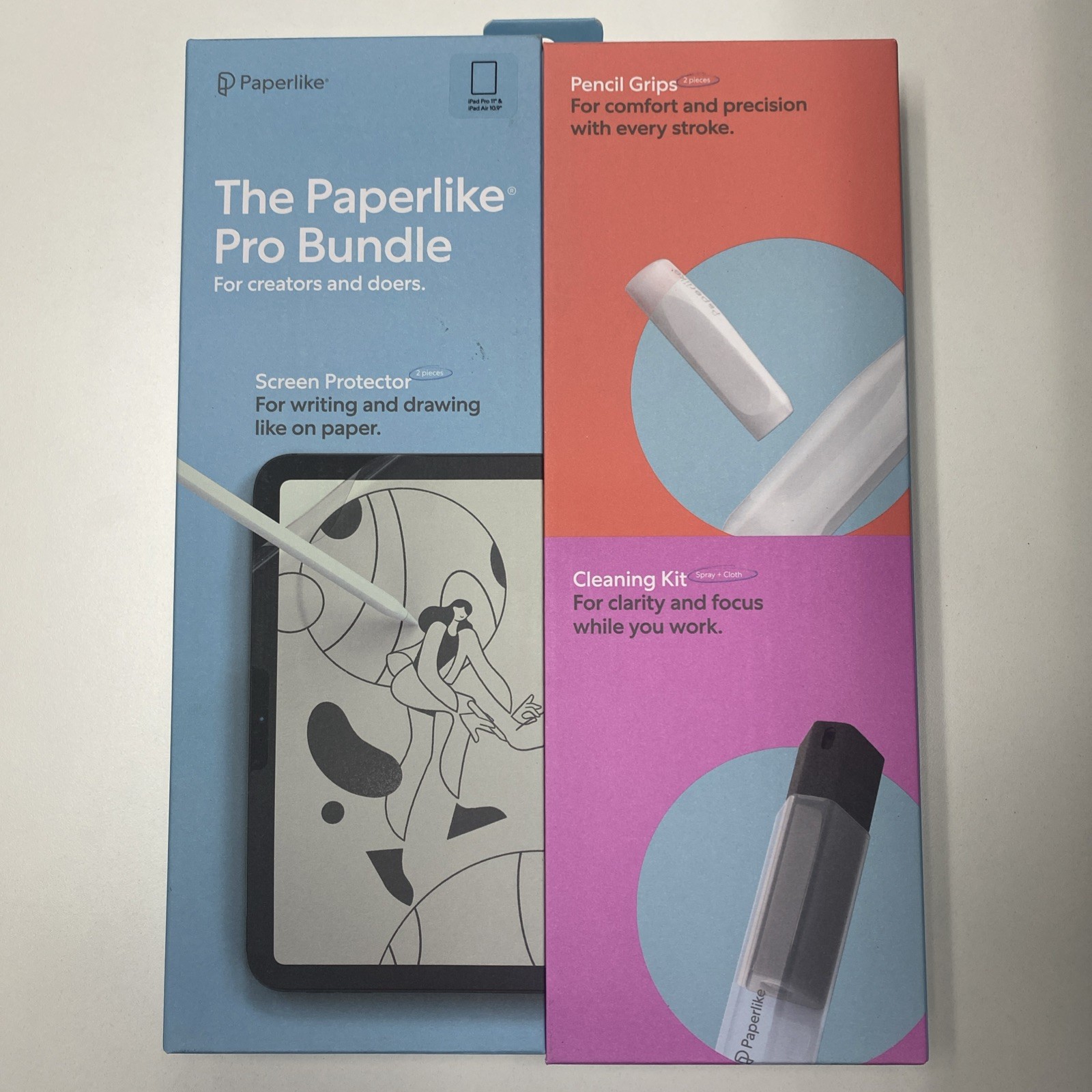 The Paperlike Pro Bundle for Apple iPad Pro 11" & iPad Air 10.9" w/ Pencil Grip