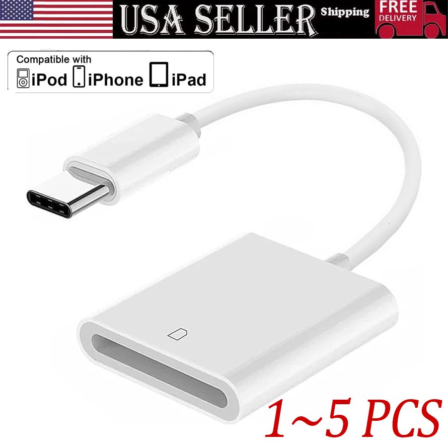 Apple USB-C toSD Card Camera Reader for iPhone17/16/15,MacBook Pro/Air, iPad lot