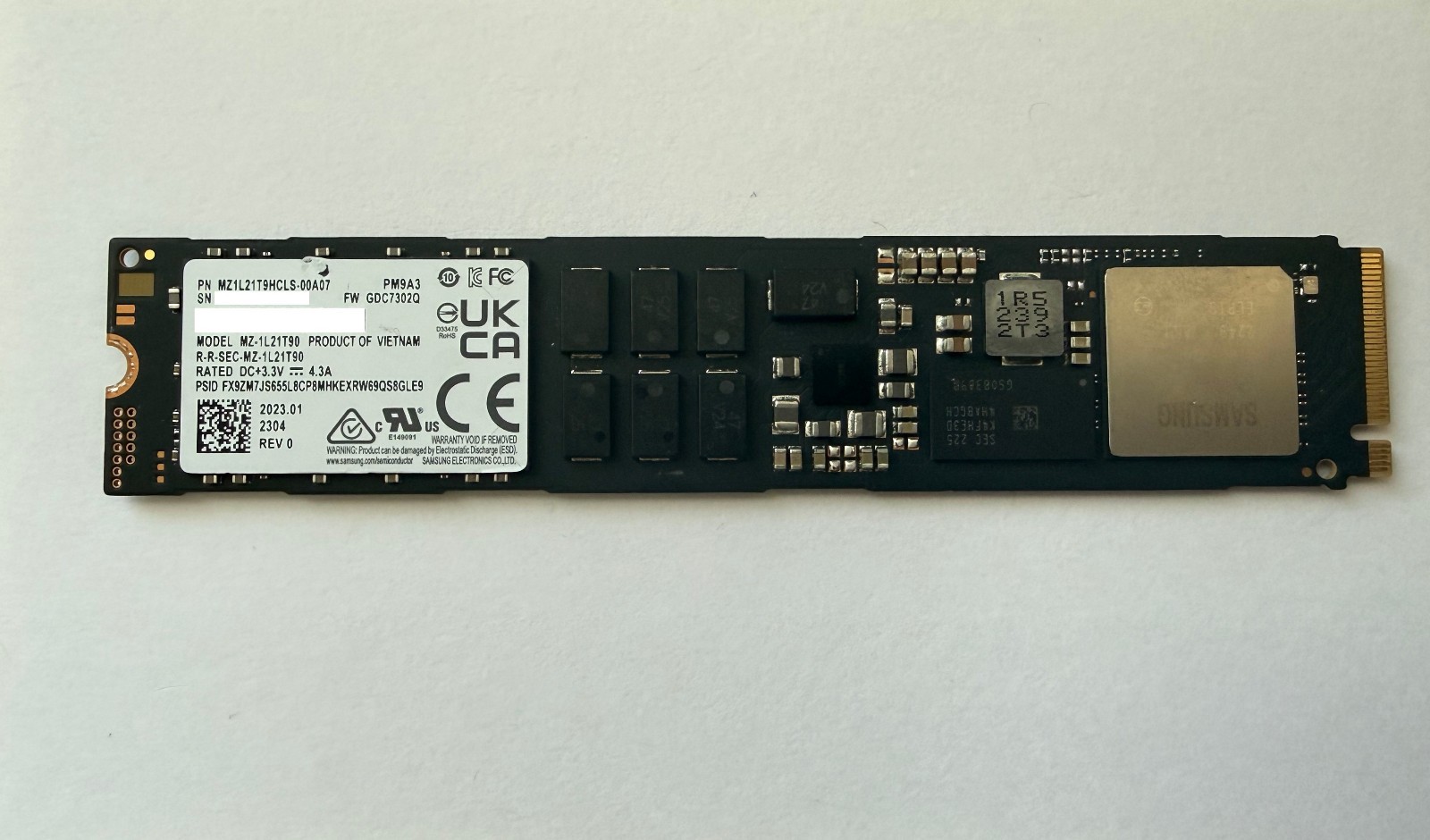 Samsung PM9A3 1.92TB MZ-1L21T90