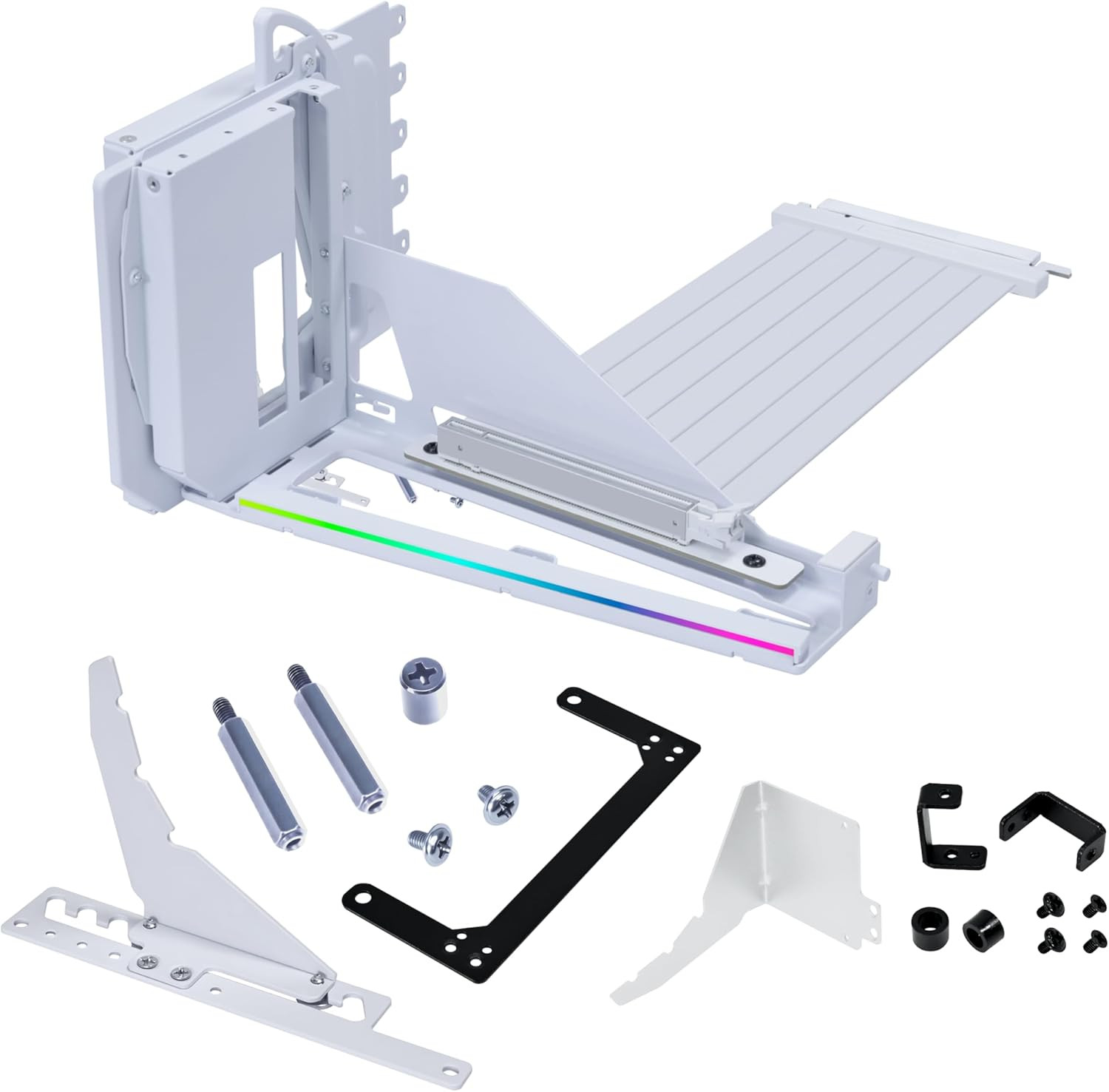 ATX PC Case 4 Slots Vertical GPU Kit (Vg4V4) - Premium Gen 5 Riser Cable PCI-E 5