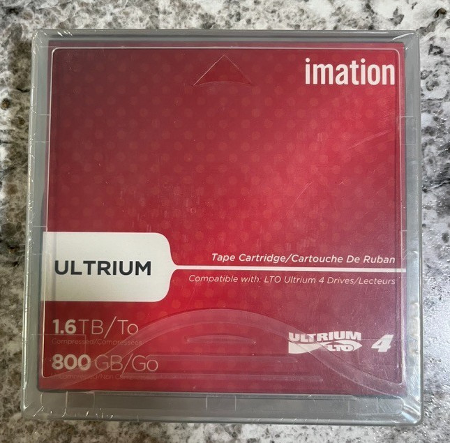 Imation 26592 LTO-4 Ultrium 4 800GB 1.6TB Data Tape Cartridge NEW SEALED