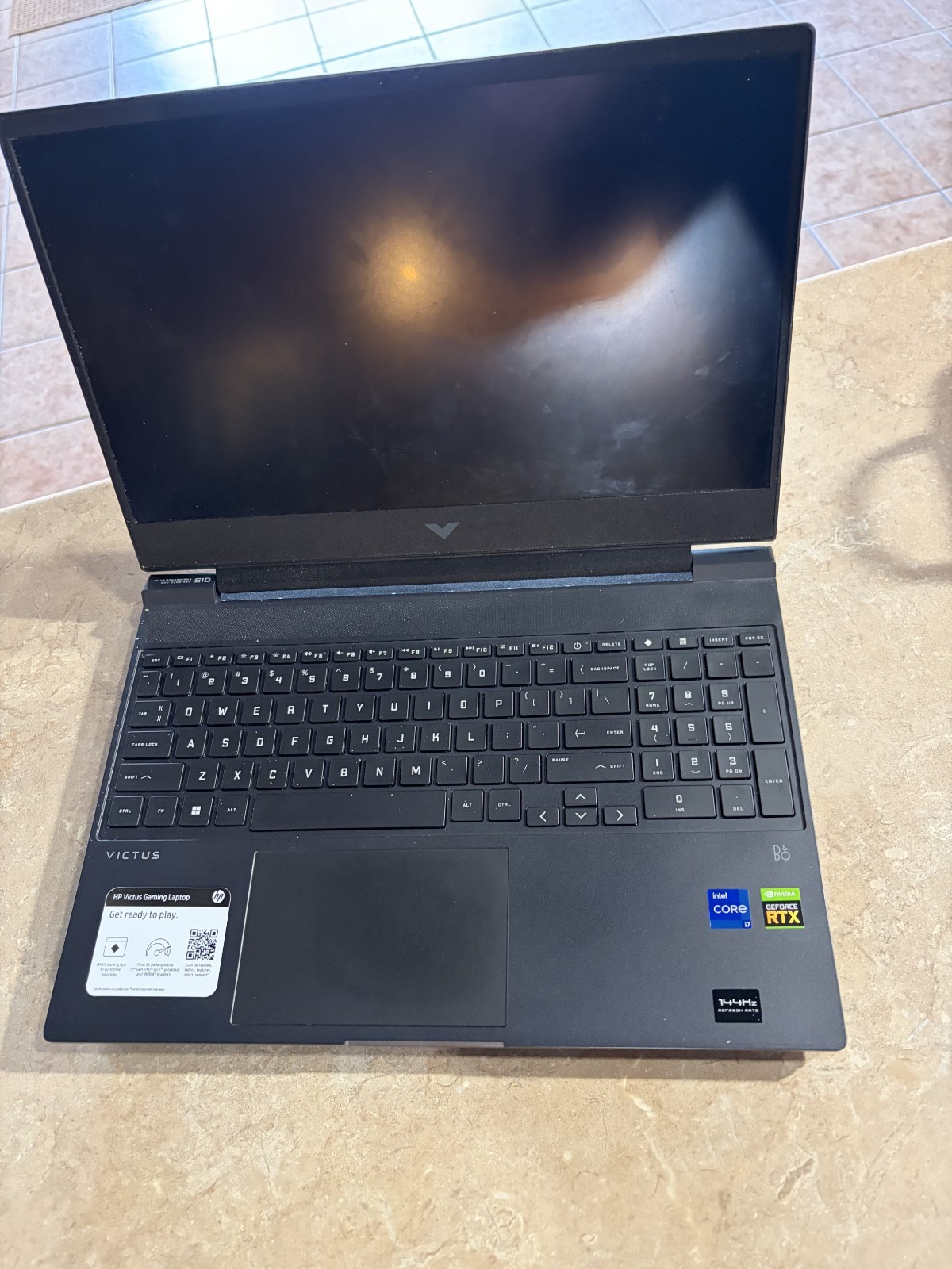 HP Victus 15-fa0032dx 15" Intel Core i7 BAREBONES-PARTS OR REPAIR