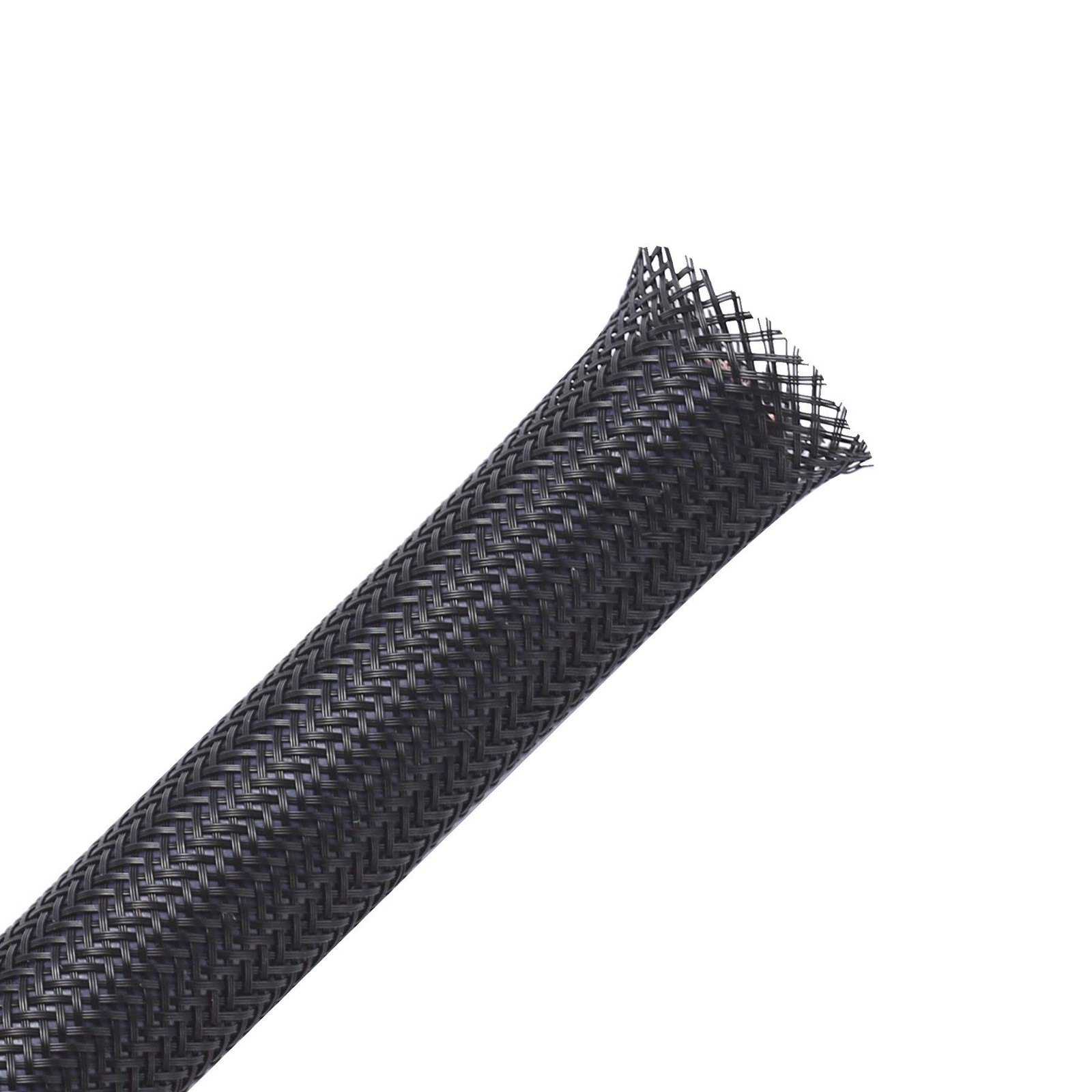 50ft - 1/4 inch & 1/2 inch PET Expandable Braided Sleeving – Black – Braided ...