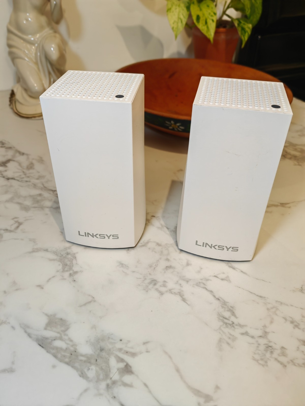 Linksys Velop WHW01 AC1300 Dual Band Mesh WiFi Router 2 Pack Nodes