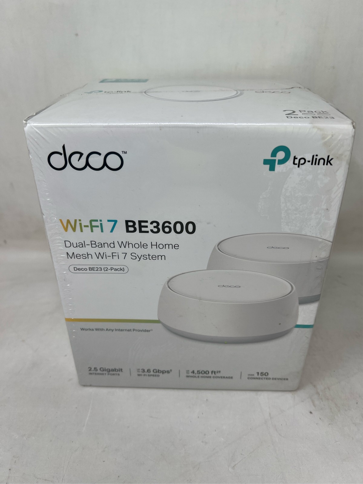 TP-Link Deco 7 BE23 Dual-Band BE3600 WiFi 7 Mesh Wi-Fi System, 2-Pack