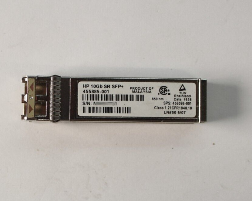 Lot of*FIVE  HP 455885-001 BladeSystem C-Class 10Gb SFP+ SR Transceiver