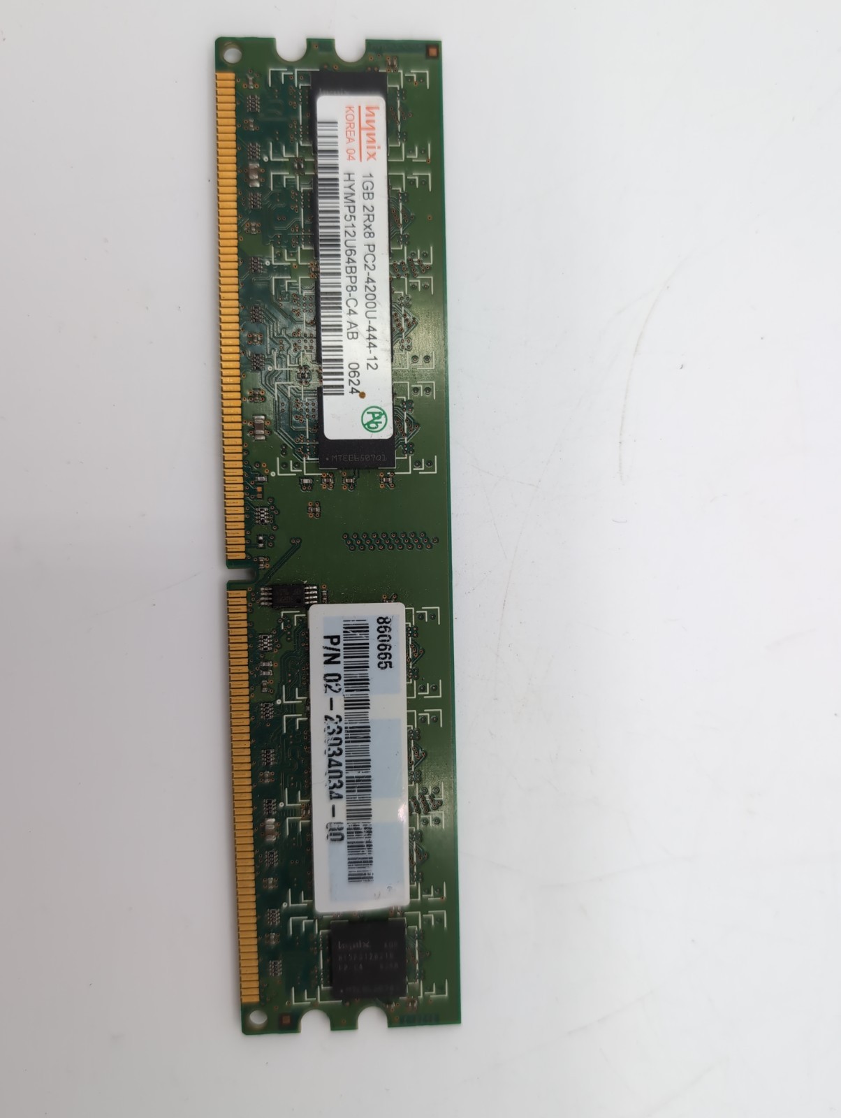 Hynix 1GB DDR2 RAM module, specifically model HYMP512U64BP8-C4 (Not Tested)