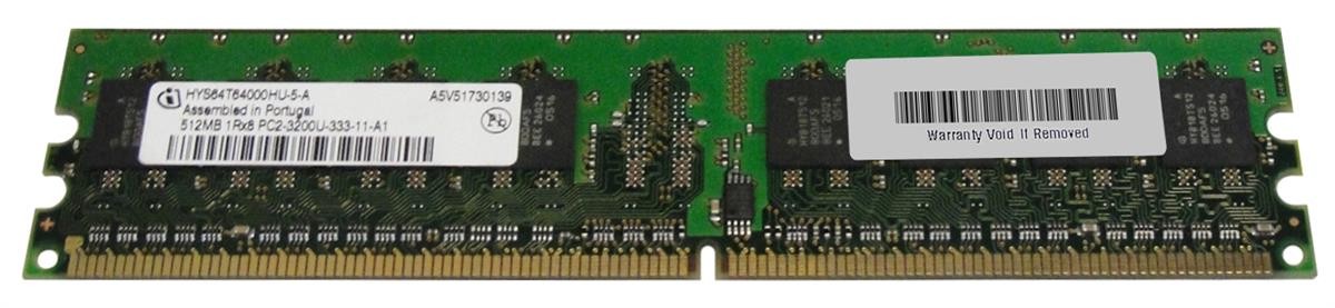 Infineon 512MB PC2-3200 DDR2-400MHz non-ECC Unbuffered CL3 240-P Tested Working