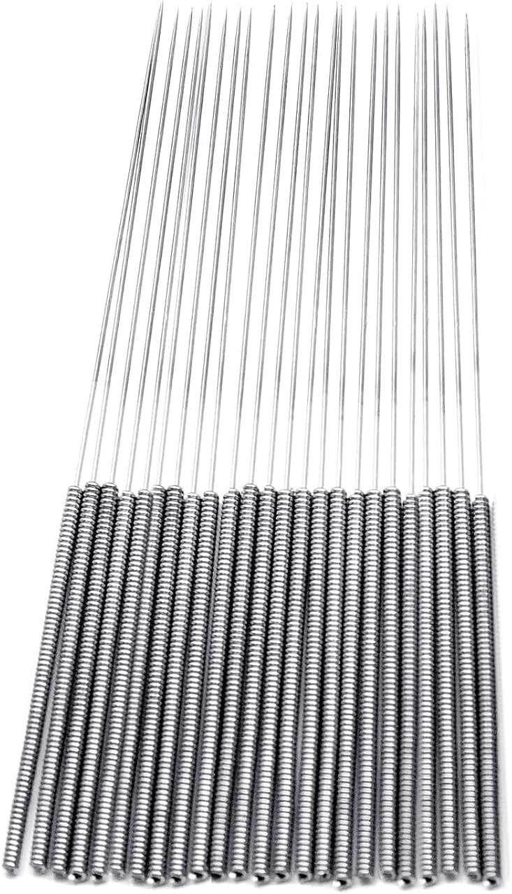 100 PCS 3D Printer Nozzle Cleaning Kit, 0.4 mm Stainless Needles 