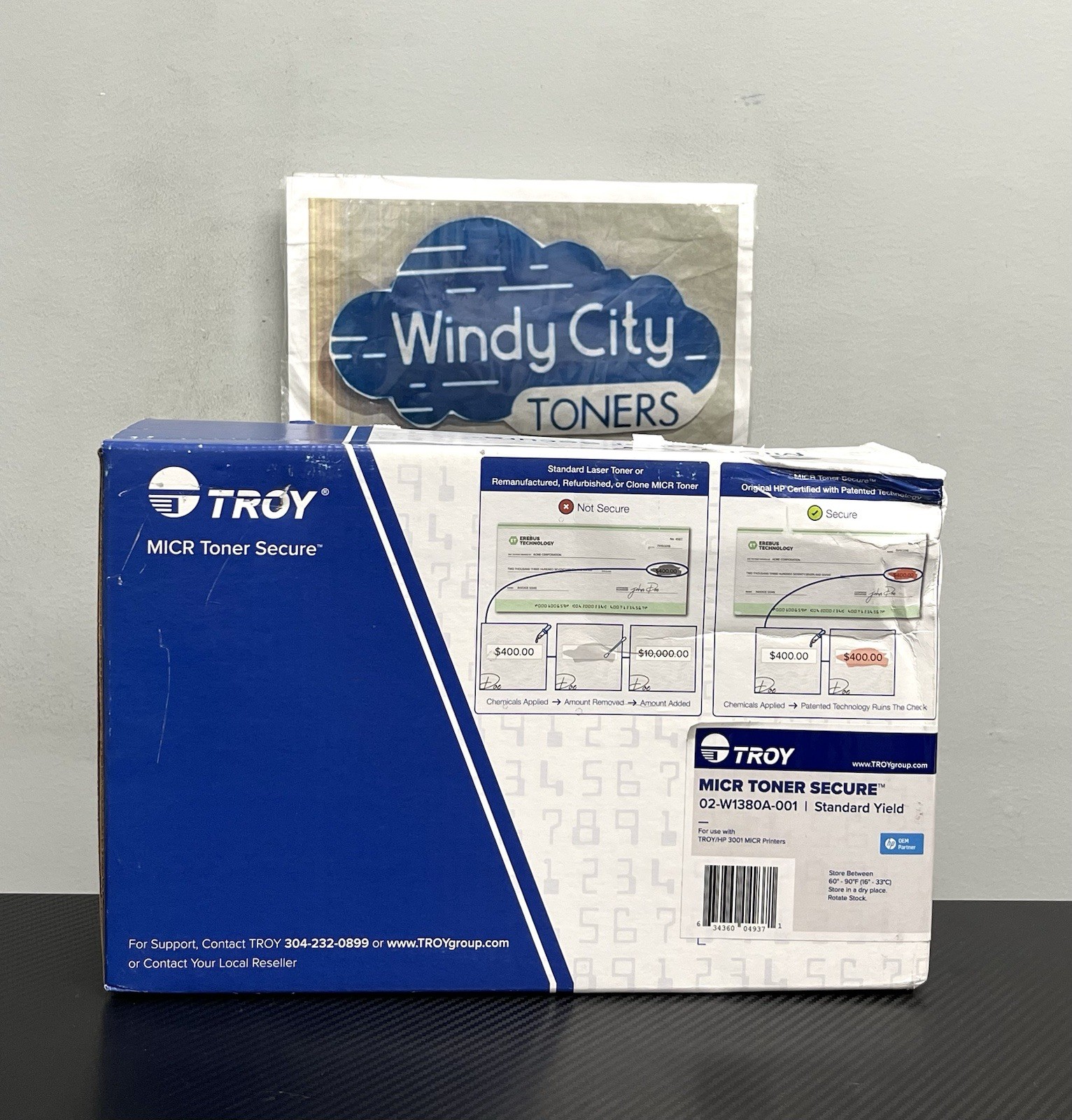 TROY MICR Toner Secure 02-W1380A-001 Standard Yield Black for HP 3001 OEM New