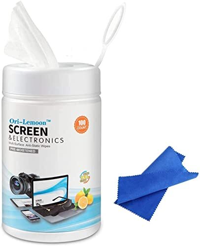 Electronics Cleaning Wipes for TV Computer Laptop Cellphone Screens, 100 Pcs