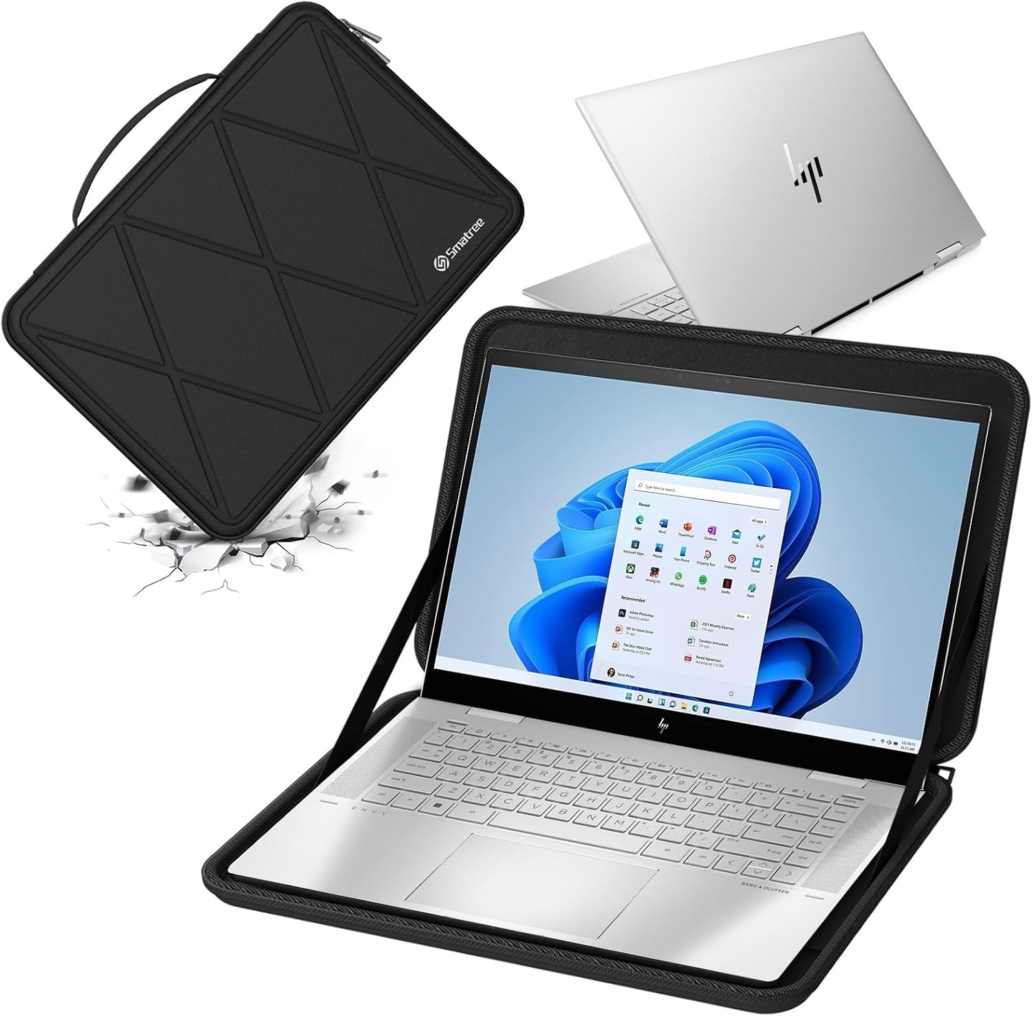 Hard EVA Protective Case for 16 inch HP ZBook Power G11 A and 15.6 inch HP Envy
