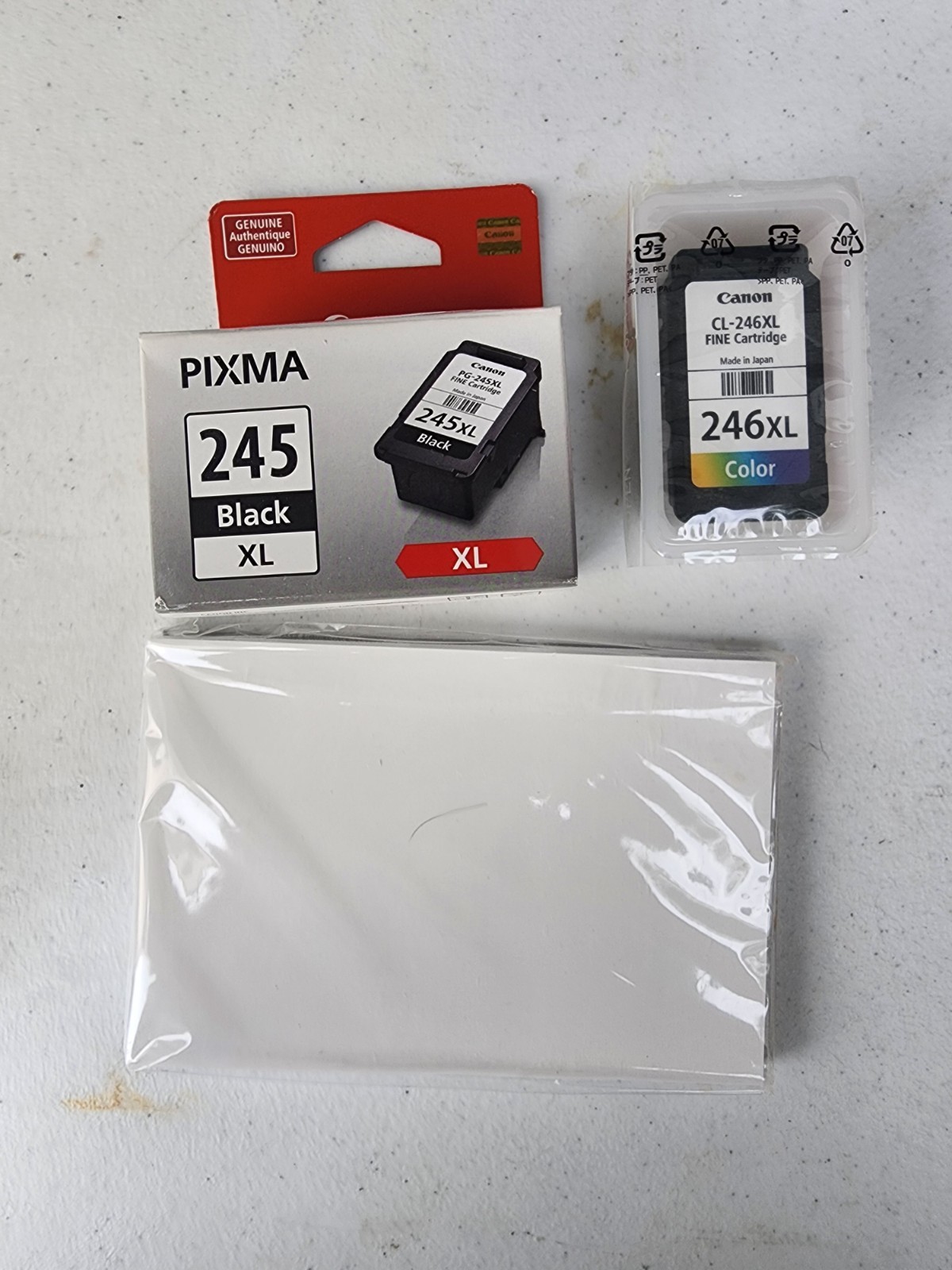 Canon PG-245XL Black & (2)CL-246XLColor Ink Cartridge Set 8278B005 Genuine New