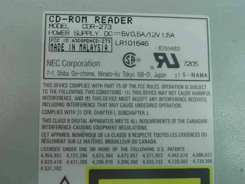 CDR-273 nec CDR-273 4X ide internal CD-ROM drive