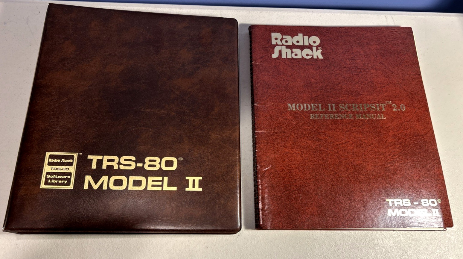 Radio Shack TRS-80 Model II Software Library Binder & Scriptsit 2.0 Ref Manual