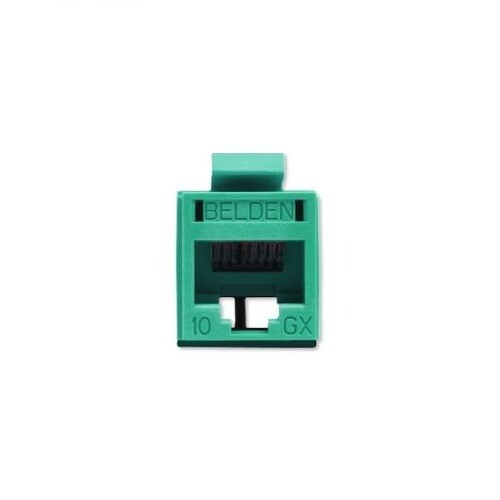 Belden RVAMJKUGN-S1 REVConnect 10GX UTP T568A/B Green Modular Jack
