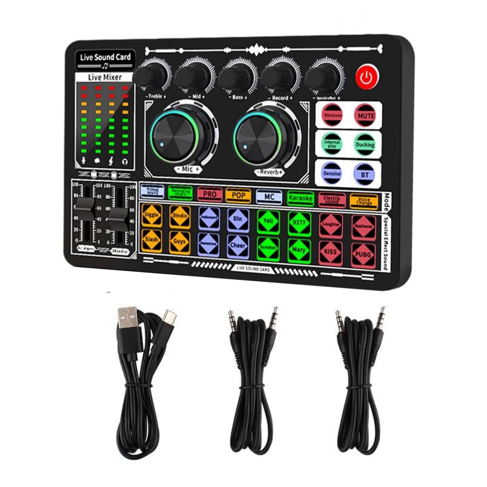 F999 Live Sound Card Professional Recording Equipment For Multiple Application