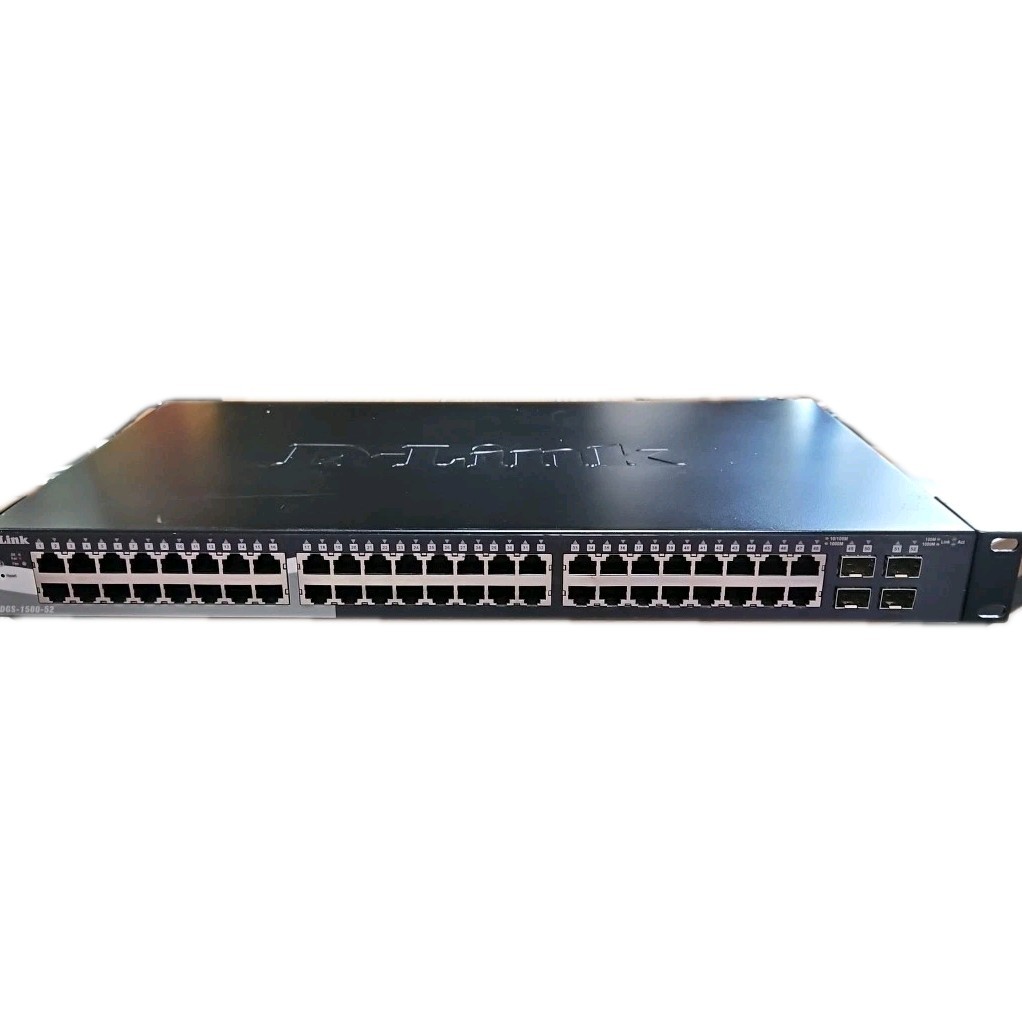 D-Link DGS-1500-52 52-Port SmartPro Switch With 4 Gigabit SFP Ports W Power Cord