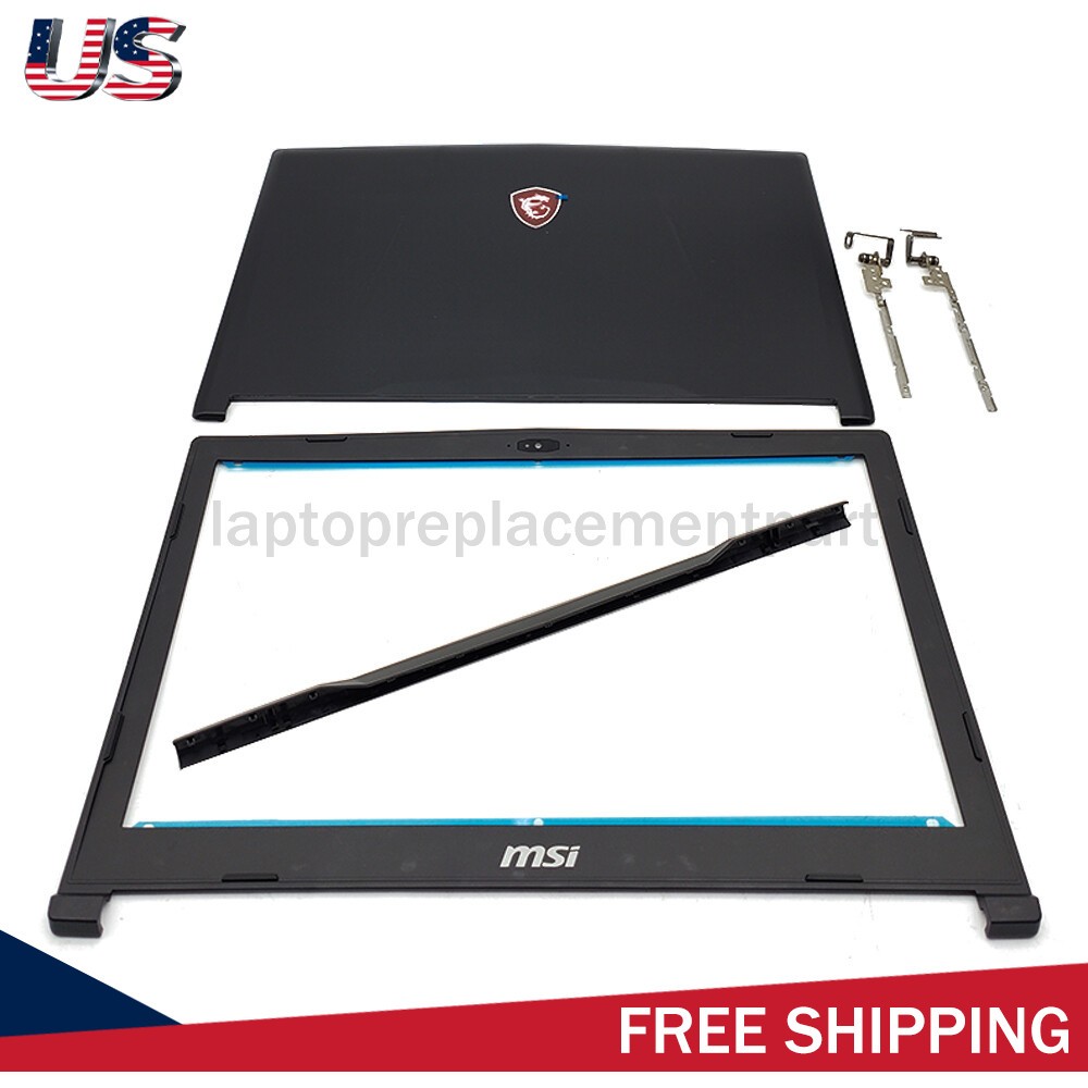 New Back Cover Bezel/Hinges For MSI GL63 8RC 8RD 8RE 8SC 8SD MS-16P6 16P5 16P4
