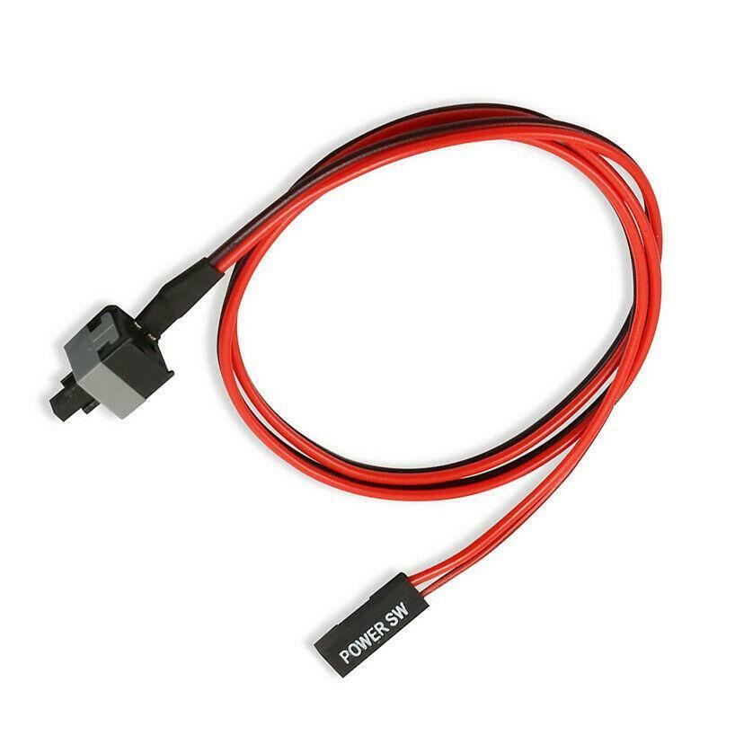 20" Inch PC Case Motherboard ATX Power Switch Reset Button ON/OFF for Crypto Min