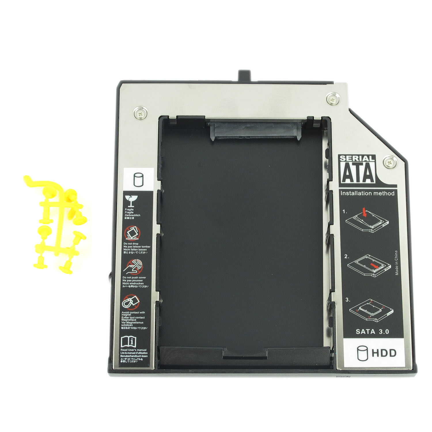 12.7mm Hard Drive Caddy Adapter 2nd SATA For Lenovo Thinkpad W510 W530 T430 T530