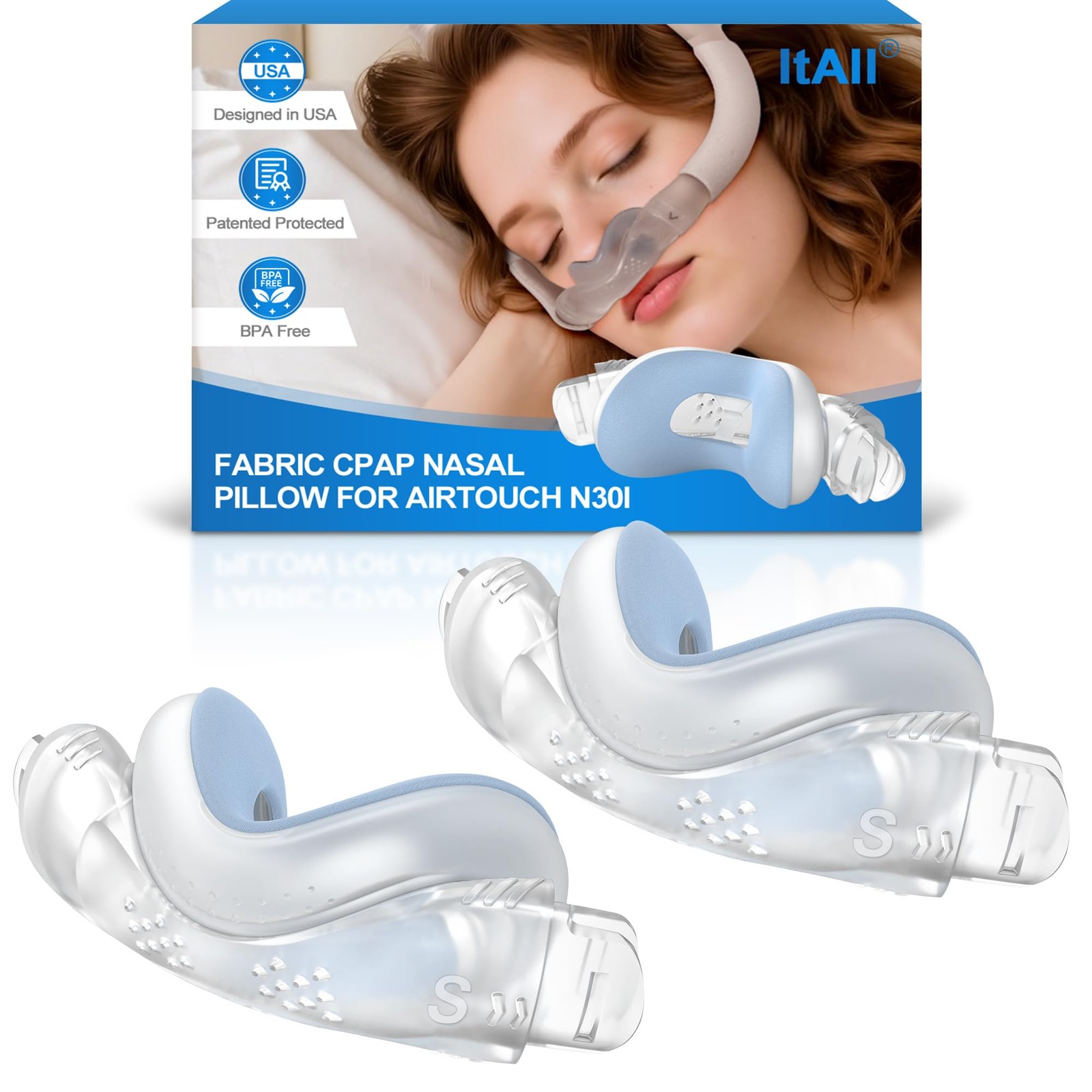 Replacement Cushion Seal N30i Small Soft Fabric 2PCs